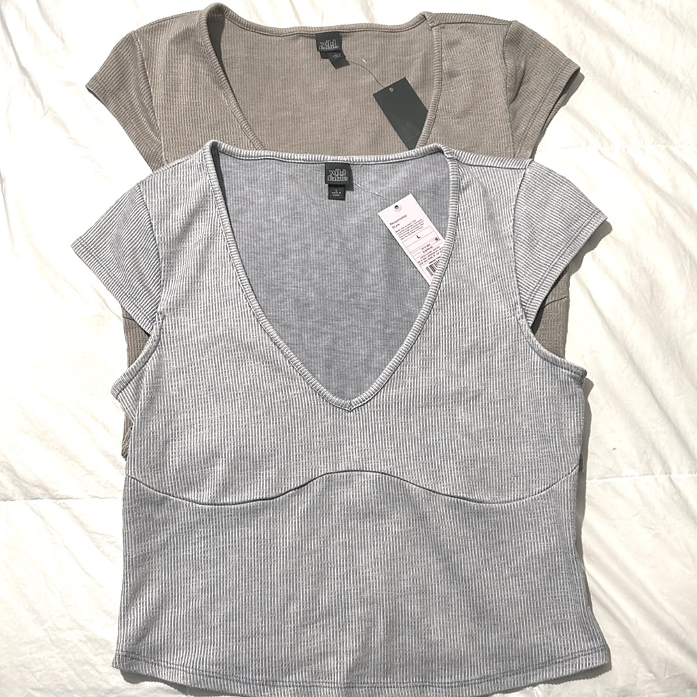 NWT *2pc* Wild Fable Cropped Tees